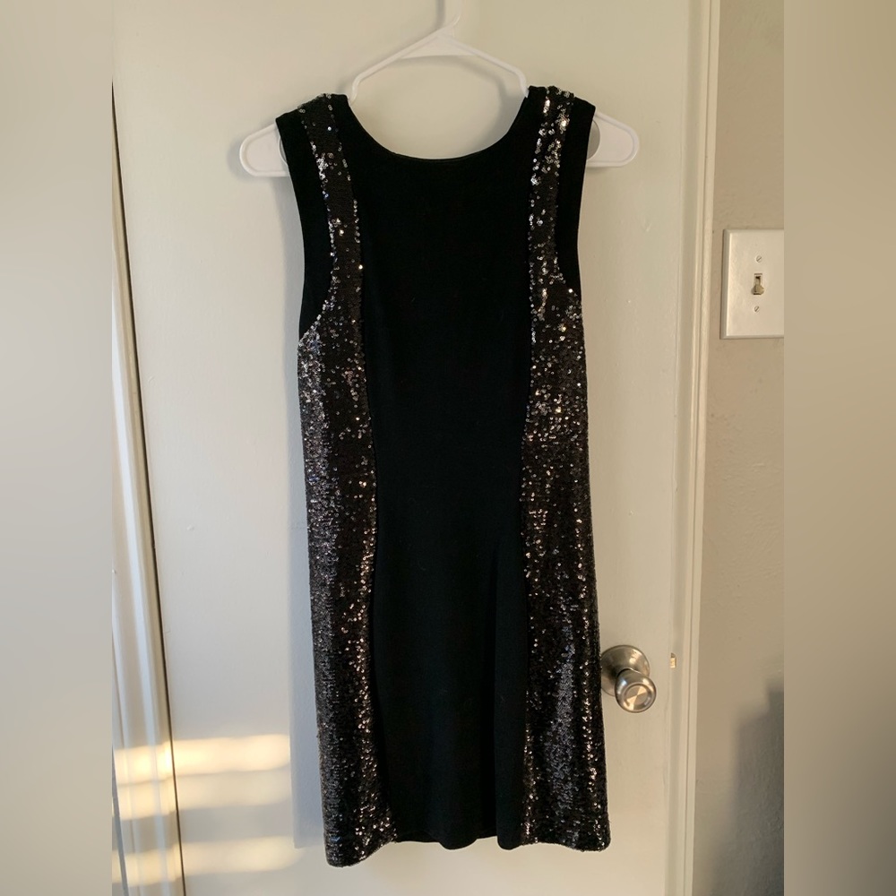 Forever 21 Black Sequin Mini Dress